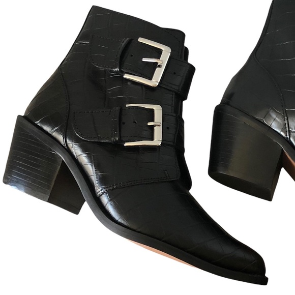 Kurt Geiger Denny Croc Embossed Pointed 